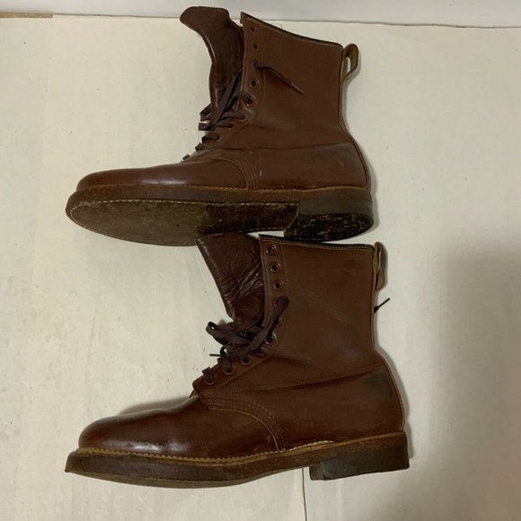 VINTAGE ROYAL WORCHESTER BROWN BOOTS MEN 6.5 W. 8.5 main image 4
